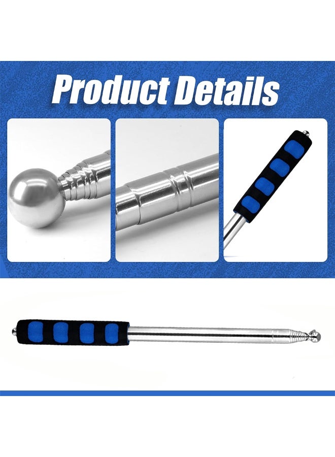 FDTY 115cm/45.3in Hollowing Drum Hammer Sound Detection Folding Stick, Thickened Telescopic Rod for House Decoration Inspection (Blue) - Image 4